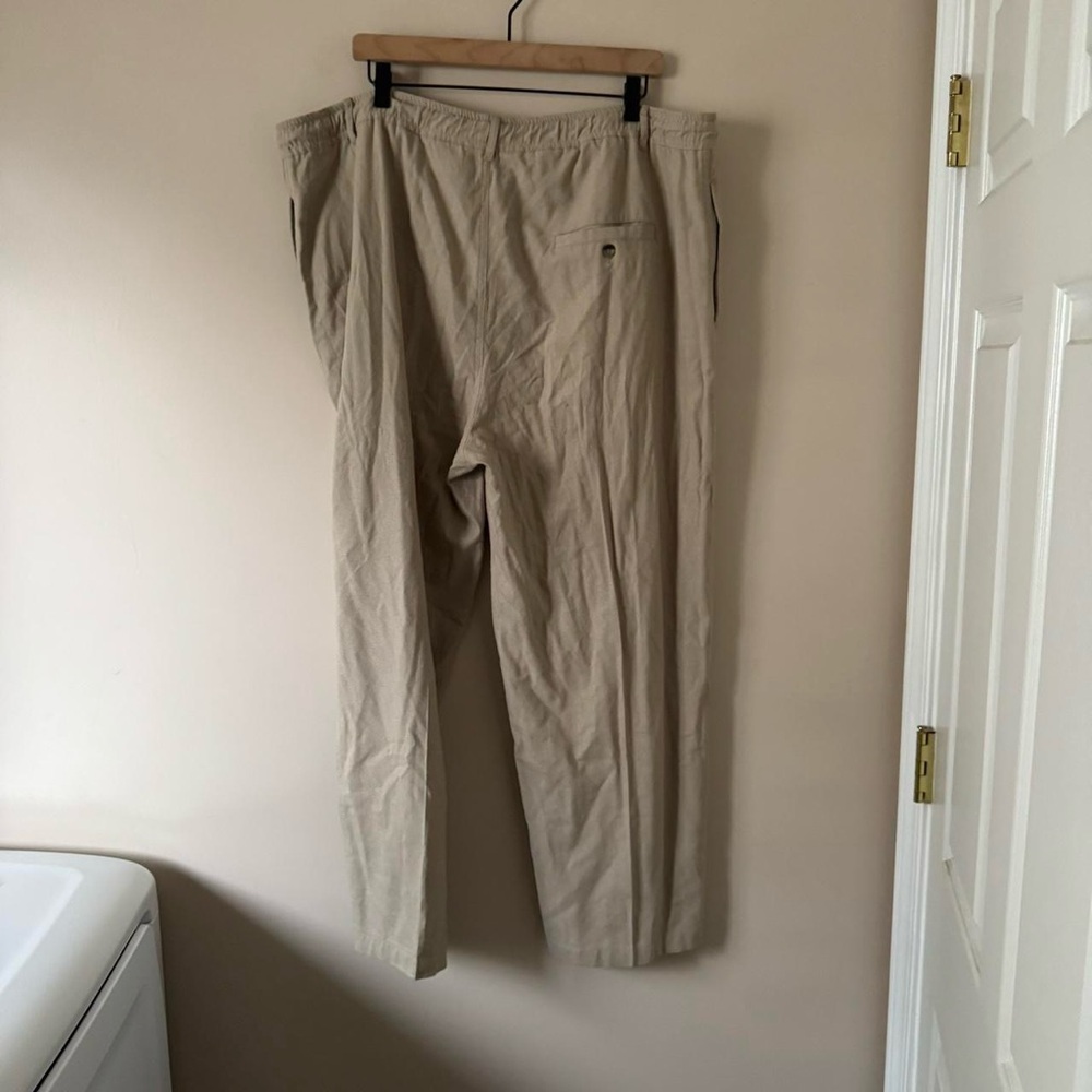 Vintage Tan Raw Silk Set L/XL - Picture 4 of 8